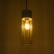 GLOBOSTAR® DURANT 01322 Μοντέρνο Κρεμαστό Φωτιστικό Οροφής με Ντουί 1 x E27 AC 220-240V IP20 - Γκρι & Χρυσό - Μ12 x Π12 x Υ40cm