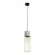 GLOBOSTAR® DURANT 01322 Μοντέρνο Κρεμαστό Φωτιστικό Οροφής με Ντουί 1 x E27 AC 220-240V IP20 - Γκρι & Χρυσό - Μ12 x Π12 x Υ40cm