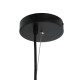 GLOBOSTAR® DURANT 01324 Μοντέρνο Κρεμαστό Φωτιστικό Οροφής με Ντουί 1 x E27 AC 220-240V IP20 - Γκρι & Χρυσό - Μ35 x Π35 x Υ35cm