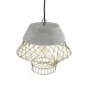 GLOBOSTAR® DURANT 01324 Μοντέρνο Κρεμαστό Φωτιστικό Οροφής με Ντουί 1 x E27 AC 220-240V IP20 - Γκρι & Χρυσό - Μ35 x Π35 x Υ35cm