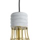 GLOBOSTAR® DURANT 01325 Μοντέρνο Κρεμαστό Φωτιστικό Οροφής με Ντουί 1 x E27 AC 220-240V IP20 - Γκρι & Χρυσό - Μ20 x Π20 x Υ35cm GLOBOSTAR® DURANT 01325 Μοντέρνο Κρεμαστό Φωτιστικό Οροφής με Ντουί 1 x E27 AC 220-240V IP20 - Γκρι & Χρυσό - Μ20 x Π20 x Υ35cm