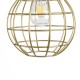 GLOBOSTAR® DURANT 01325 Μοντέρνο Κρεμαστό Φωτιστικό Οροφής με Ντουί 1 x E27 AC 220-240V IP20 - Γκρι & Χρυσό - Μ20 x Π20 x Υ35cm GLOBOSTAR® DURANT 01325 Μοντέρνο Κρεμαστό Φωτιστικό Οροφής με Ντουί 1 x E27 AC 220-240V IP20 - Γκρι & Χρυσό - Μ20 x Π20 x Υ35cm