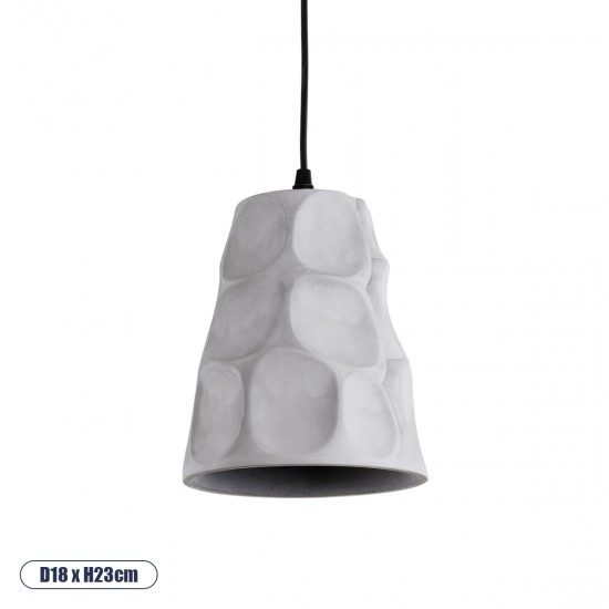 GLOBOSTAR® TRIBECA 01327 Μοντέρνο Κρεμαστό Φωτιστικό Οροφής με Ντουί 1 x E27 AC 220-240V IP20 - Γκρι - Μ18 x Π18 x Υ23cm GLOBOSTAR® TRIBECA 01327 Μοντέρνο Κρεμαστό Φωτιστικό Οροφής με Ντουί 1 x E27 AC 220-240V IP20 - Γκρι - Μ18 x Π18 x Υ23cm