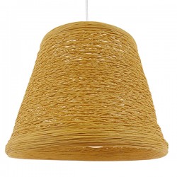 GLOBOSTAR® PLAYROOM 01332 Vintage Κρεμαστό Φωτιστικό Οροφής με Ντουί 1 x E27 AC 220-240V IP20 - Μπεζ - Μ32 x Π32 x Υ27cm