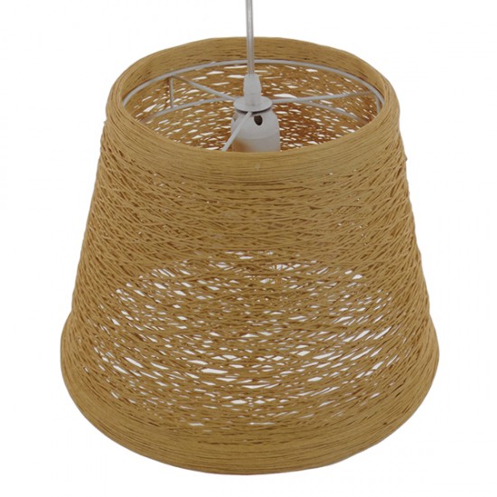GLOBOSTAR® PLAYROOM 01332 Vintage Κρεμαστό Φωτιστικό Οροφής με Ντουί 1 x E27 AC 220-240V IP20 - Μπεζ - Μ32 x Π32 x Υ27cm GLOBOSTAR® PLAYROOM 01332 Vintage Κρεμαστό Φωτιστικό Οροφής με Ντουί 1 x E27 AC 220-240V IP20 - Μπεζ - Μ32 x Π32 x Υ27cm