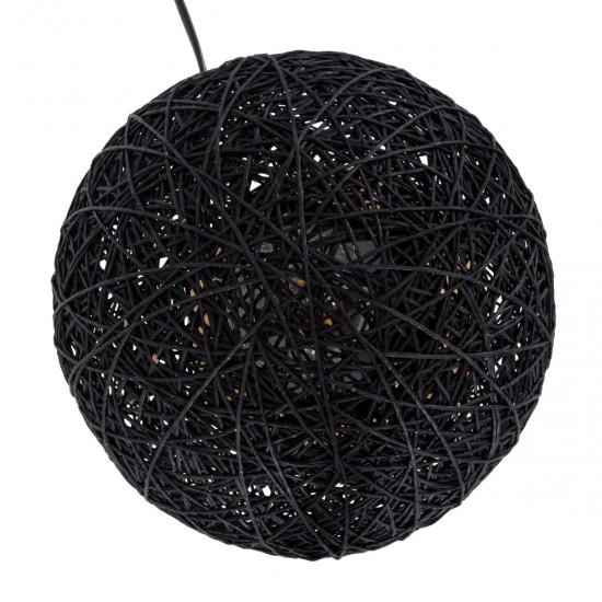 GLOBOSTAR® OCEANA 01338 Boho Επιτραπέζιο Φωτιστικό Πορτατίφ με Ντουί 1 x E27 AC 220-240V IP20 - Μαύρο & Μπεζ - M20 x Π20 x Υ22cm GLOBOSTAR® OCEANA 01338 Boho Επιτραπέζιο Φωτιστικό Πορτατίφ με Ντουί 1 x E27 AC 220-240V IP20 - Μαύρο & Μπεζ - M20 x Π20 x Υ22cm