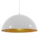 GLOBOSTAR® LUNE 01339 Μοντέρνο Κρεμαστό Φωτιστικό Οροφής με Ντουί 1 x E27 AC 220-240V IP20 - Λευκό & Χρυσό - Μ40 x Π40 x Υ20cm GLOBOSTAR® LUNE 01339 Μοντέρνο Κρεμαστό Φωτιστικό Οροφής με Ντουί 1 x E27 AC 220-240V IP20 - Λευκό & Χρυσό - Μ40 x Π40 x Υ20cm
