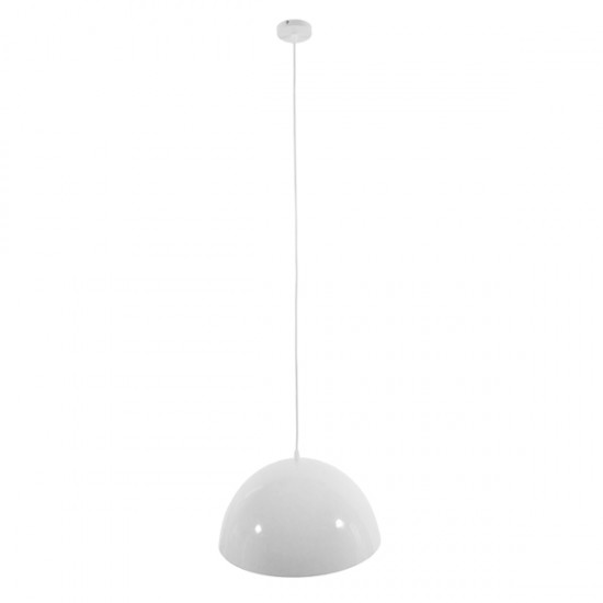 GLOBOSTAR® LUNE 01339 Μοντέρνο Κρεμαστό Φωτιστικό Οροφής με Ντουί 1 x E27 AC 220-240V IP20 - Λευκό & Χρυσό - Μ40 x Π40 x Υ20cm GLOBOSTAR® LUNE 01339 Μοντέρνο Κρεμαστό Φωτιστικό Οροφής με Ντουί 1 x E27 AC 220-240V IP20 - Λευκό & Χρυσό - Μ40 x Π40 x Υ20cm