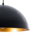 GLOBOSTAR® LUNE 01341 Μοντέρνο Κρεμαστό Φωτιστικό Οροφής με Ντουί 1 x E27 AC 220-240V IP20 - Μαύρο & Χρυσό - Μ40 x Π40 x Υ20cm GLOBOSTAR® LUNE 01341 Μοντέρνο Κρεμαστό Φωτιστικό Οροφής με Ντουί 1 x E27 AC 220-240V IP20 - Μαύρο & Χρυσό - Μ40 x Π40 x Υ20cm