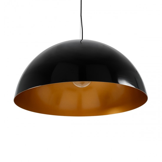 GLOBOSTAR® LUNE 01342 Μοντέρνο Κρεμαστό Φωτιστικό Οροφής με Ντουί 1 x E27 AC 220-240V IP20 - Μαύρο & Χρυσό - Μ60 x Π60 x Υ30cm GLOBOSTAR® LUNE 01342 Μοντέρνο Κρεμαστό Φωτιστικό Οροφής με Ντουί 1 x E27 AC 220-240V IP20 - Μαύρο & Χρυσό - Μ60 x Π60 x Υ30cm