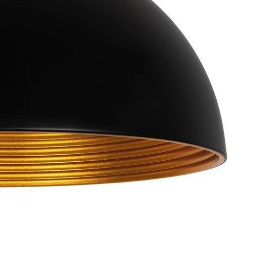 GLOBOSTAR® MEDEA 01344 Μοντέρνο Κρεμαστό Φωτιστικό Οροφής με Ντουί 1 x E27 AC 220-240V IP20 - Μαύρο & Χρυσό - Μ60 x Π60 x Υ30cm GLOBOSTAR® MEDEA 01344 Μοντέρνο Κρεμαστό Φωτιστικό Οροφής με Ντουί 1 x E27 AC 220-240V IP20 - Μαύρο & Χρυσό - Μ60 x Π60 x Υ30cm