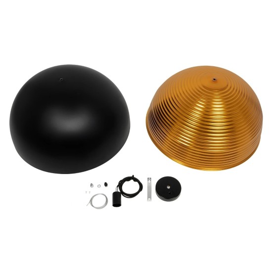 GLOBOSTAR® MEDEA 01344 Μοντέρνο Κρεμαστό Φωτιστικό Οροφής με Ντουί 1 x E27 AC 220-240V IP20 - Μαύρο & Χρυσό - Μ60 x Π60 x Υ30cm GLOBOSTAR® MEDEA 01344 Μοντέρνο Κρεμαστό Φωτιστικό Οροφής με Ντουί 1 x E27 AC 220-240V IP20 - Μαύρο & Χρυσό - Μ60 x Π60 x Υ30cm