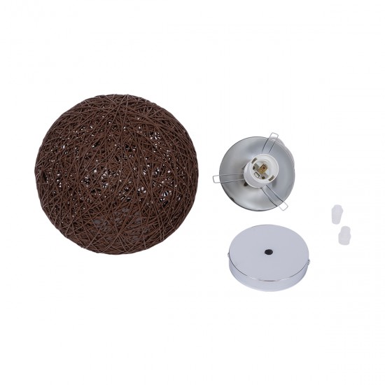 GLOBOSTAR® OCEANA 01354 Boho Κρεμαστό Φωτιστικό Οροφής με Ντουί 1 x E27 AC 220-240V IP20 - Καφέ - Μ20 x Π20 x Υ20cm GLOBOSTAR® OCEANA 01354 Boho Κρεμαστό Φωτιστικό Οροφής με Ντουί 1 x E27 AC 220-240V IP20 - Καφέ - Μ20 x Π20 x Υ20cm