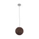 GLOBOSTAR® OCEANA 01354 Boho Κρεμαστό Φωτιστικό Οροφής με Ντουί 1 x E27 AC 220-240V IP20 - Καφέ - Μ20 x Π20 x Υ20cm GLOBOSTAR® OCEANA 01354 Boho Κρεμαστό Φωτιστικό Οροφής με Ντουί 1 x E27 AC 220-240V IP20 - Καφέ - Μ20 x Π20 x Υ20cm