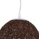 GLOBOSTAR® OCEANA 01354 Boho Κρεμαστό Φωτιστικό Οροφής με Ντουί 1 x E27 AC 220-240V IP20 - Καφέ - Μ20 x Π20 x Υ20cm GLOBOSTAR® OCEANA 01354 Boho Κρεμαστό Φωτιστικό Οροφής με Ντουί 1 x E27 AC 220-240V IP20 - Καφέ - Μ20 x Π20 x Υ20cm