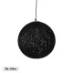 GLOBOSTAR® OCEANA 01360 Boho Κρεμαστό Φωτιστικό Οροφής με Ντουί 1 x E27 AC 220-240V IP20 - Μαύρο - Μ40 x Π40 x Υ40cm
