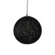 GLOBOSTAR® OCEANA 01360 Boho Κρεμαστό Φωτιστικό Οροφής με Ντουί 1 x E27 AC 220-240V IP20 - Μαύρο - Μ40 x Π40 x Υ40cm