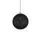GLOBOSTAR® OCEANA 01360 Boho Κρεμαστό Φωτιστικό Οροφής με Ντουί 1 x E27 AC 220-240V IP20 - Μαύρο - Μ40 x Π40 x Υ40cm