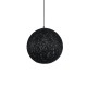 GLOBOSTAR® OCEANA 01360 Boho Κρεμαστό Φωτιστικό Οροφής με Ντουί 1 x E27 AC 220-240V IP20 - Μαύρο - Μ40 x Π40 x Υ40cm