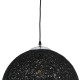 GLOBOSTAR® OCEANA 01360 Boho Κρεμαστό Φωτιστικό Οροφής με Ντουί 1 x E27 AC 220-240V IP20 - Μαύρο - Μ40 x Π40 x Υ40cm