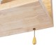 GLOBOSTAR® AMITY 01365 Μοντέρνο Φωτιστικό Τοίχου - Απλίκα με Ντουί 1 x E27 AC 220-240V IP20 - Μπεζ & Λευκό - Μ30 x Π14.5 x Υ15cm