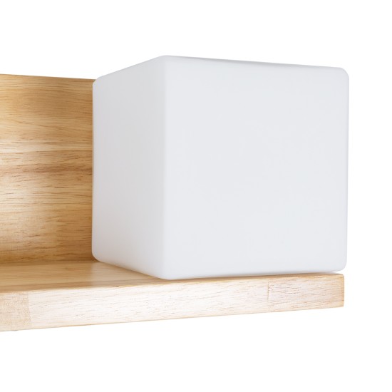 GLOBOSTAR® AMITY 01366 Μοντέρνο Φωτιστικό Τοίχου - Απλίκα με Ντουί 1 x E27 AC 220-240V IP20 - Μπεζ & Λευκό - Μ30 x Π14.5 x Υ15cm GLOBOSTAR® AMITY 01366 Μοντέρνο Φωτιστικό Τοίχου - Απλίκα με Ντουί 1 x E27 AC 220-240V IP20 - Μπεζ & Λευκό - Μ30 x Π14.5 x Υ15cm