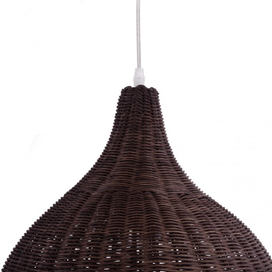 GLOBOSTAR® BAHAMAS 01368 Boho Κρεμαστό Φωτιστικό Οροφής με Ντουί 1 x E27 AC 220-240V IP20 - Καφέ - Μ45 x Π45 x Υ45cm GLOBOSTAR® BAHAMAS 01368 Boho Κρεμαστό Φωτιστικό Οροφής με Ντουί 1 x E27 AC 220-240V IP20 - Καφέ - Μ45 x Π45 x Υ45cm