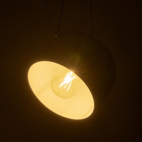 GLOBOSTAR® JASPER 01374 Μοντέρνο Κρεμαστό Φωτιστικό Οροφής με Ντουί 1 x E27 AC 220-240V IP20 - Λευκό - Μ26.5 x Π26.5 x Υ20.5cm GLOBOSTAR® JASPER 01374 Μοντέρνο Κρεμαστό Φωτιστικό Οροφής με Ντουί 1 x E27 AC 220-240V IP20 - Λευκό - Μ26.5 x Π26.5 x Υ20.5cm