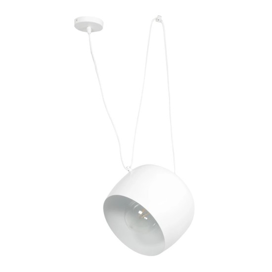 GLOBOSTAR® JASPER 01374 Μοντέρνο Κρεμαστό Φωτιστικό Οροφής με Ντουί 1 x E27 AC 220-240V IP20 - Λευκό - Μ26.5 x Π26.5 x Υ20.5cm GLOBOSTAR® JASPER 01374 Μοντέρνο Κρεμαστό Φωτιστικό Οροφής με Ντουί 1 x E27 AC 220-240V IP20 - Λευκό - Μ26.5 x Π26.5 x Υ20.5cm