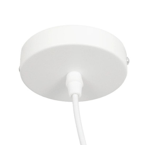 GLOBOSTAR® JASPER 01374 Μοντέρνο Κρεμαστό Φωτιστικό Οροφής με Ντουί 1 x E27 AC 220-240V IP20 - Λευκό - Μ26.5 x Π26.5 x Υ20.5cm GLOBOSTAR® JASPER 01374 Μοντέρνο Κρεμαστό Φωτιστικό Οροφής με Ντουί 1 x E27 AC 220-240V IP20 - Λευκό - Μ26.5 x Π26.5 x Υ20.5cm