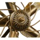 GLOBOSTAR® FAN 01381 Vintage Φωτιστικό Τοίχου - Απλίκα με Ντουί 5 x E27 AC 220-240V IP20 - Μπρούτζινο - Μ46 x Π22 x Υ46cm