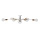 GLOBOSTAR® OLINDA 01383 Μοντέρνο Φωτιστικό Οροφής με Ντουί 10 x E27 AC 220-240V IP20 - Λευκό & Χρυσό - Μ95 x Π95 x Υ17cm