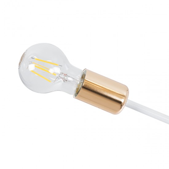 GLOBOSTAR® OLINDA 01385 Μοντέρνο Φωτιστικό Οροφής με Ντουί 6 x E27 AC 220-240V IP20 - Λευκό & Χάλκινο - Μ60 x Π60 x Υ20cm GLOBOSTAR® OLINDA 01385 Μοντέρνο Φωτιστικό Οροφής με Ντουί 6 x E27 AC 220-240V IP20 - Λευκό & Χάλκινο - Μ60 x Π60 x Υ20cm