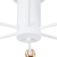 GLOBOSTAR® OLINDA 01385 Μοντέρνο Φωτιστικό Οροφής με Ντουί 6 x E27 AC 220-240V IP20 - Λευκό & Χάλκινο - Μ60 x Π60 x Υ20cm GLOBOSTAR® OLINDA 01385 Μοντέρνο Φωτιστικό Οροφής με Ντουί 6 x E27 AC 220-240V IP20 - Λευκό & Χάλκινο - Μ60 x Π60 x Υ20cm