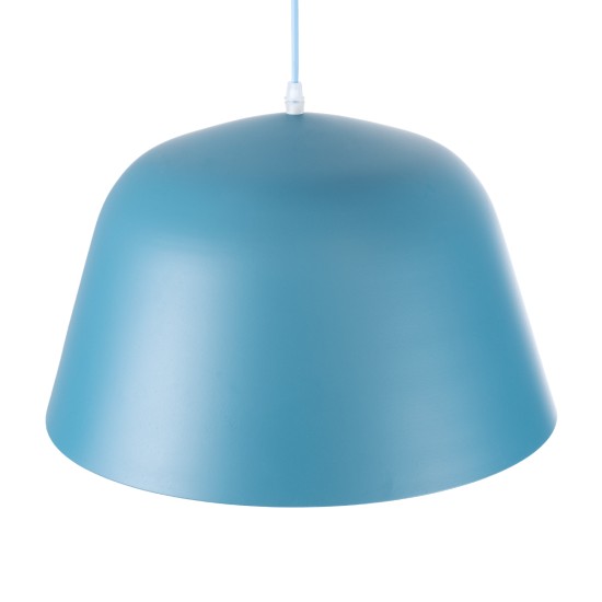 GLOBOSTAR® UPVALE 01286 Μοντέρνο Κρεμαστό Φωτιστικό Οροφής με Ντουί 1 x E27 AC 220-240V IP20 - Γαλάζιο & Λευκό - Μ40 x Π40 x Υ24cm GLOBOSTAR® UPVALE 01286 Μοντέρνο Κρεμαστό Φωτιστικό Οροφής με Ντουί 1 x E27 AC 220-240V IP20 - Γαλάζιο & Λευκό - Μ40 x Π40 x Υ24cm