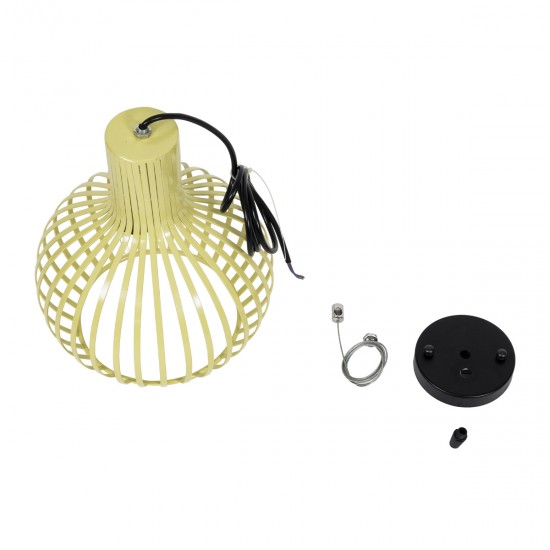 GLOBOSTAR® SCANDI 01387 Vintage Κρεμαστό Φωτιστικό Οροφής με Ντουί 1 x E27 AC 220-240V IP20 - Μπεζ - Μ23 x Π23 x Υ30cm GLOBOSTAR® SCANDI 01387 Vintage Κρεμαστό Φωτιστικό Οροφής με Ντουί 1 x E27 AC 220-240V IP20 - Μπεζ - Μ23 x Π23 x Υ30cm