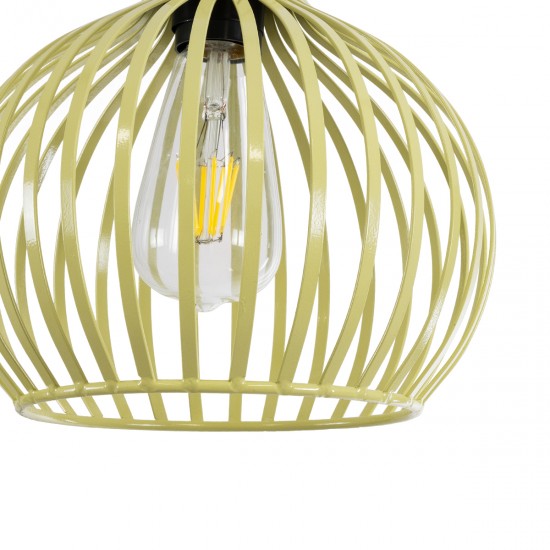 GLOBOSTAR® SCANDI 01387 Vintage Κρεμαστό Φωτιστικό Οροφής με Ντουί 1 x E27 AC 220-240V IP20 - Μπεζ - Μ23 x Π23 x Υ30cm GLOBOSTAR® SCANDI 01387 Vintage Κρεμαστό Φωτιστικό Οροφής με Ντουί 1 x E27 AC 220-240V IP20 - Μπεζ - Μ23 x Π23 x Υ30cm
