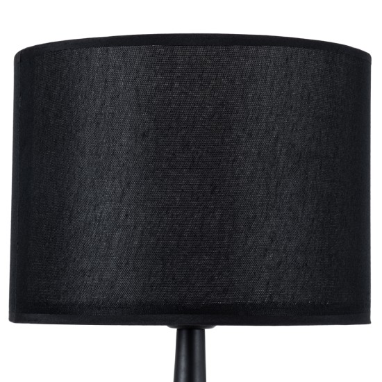 GLOBOSTAR® AMBROSIA 01394 Μοντέρνο Επιτραπέζιο Φωτιστικό Πορτατίφ με Ντουί 1 x E27 AC 220-240V IP20 - Μαύρο - Μ25 x Π25 x Υ46cm GLOBOSTAR® AMBROSIA 01394 Μοντέρνο Επιτραπέζιο Φωτιστικό Πορτατίφ με Ντουί 1 x E27 AC 220-240V IP20 - Μαύρο - Μ25 x Π25 x Υ46cm