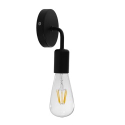 GLOBOSTAR® DON 01396 Vintage Φωτιστικό Τοίχου - Απλίκα με Ντουί 1 x E27 AC 220-240V IP20 - Μαύρο - Μ10 x Π7 x Υ16cm GLOBOSTAR® DON 01396 Vintage Φωτιστικό Τοίχου - Απλίκα με Ντουί 1 x E27 AC 220-240V IP20 - Μαύρο - Μ10 x Π7 x Υ16cm