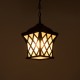 GLOBOSTAR® LINCOLN 01399 Vintage Κρεμαστό Φωτιστικό Οροφής με Ντουί 1 x E27 AC 220-240V IP20 - Καφέ & Διάφανο - Μ19 x Π19 x Υ20cm