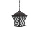 GLOBOSTAR® LINCOLN 01399 Vintage Κρεμαστό Φωτιστικό Οροφής με Ντουί 1 x E27 AC 220-240V IP20 - Καφέ & Διάφανο - Μ19 x Π19 x Υ20cm