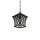 GLOBOSTAR® LINCOLN 01399 Vintage Κρεμαστό Φωτιστικό Οροφής με Ντουί 1 x E27 AC 220-240V IP20 - Καφέ & Διάφανο - Μ19 x Π19 x Υ20cm