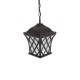 GLOBOSTAR® LINCOLN 01399 Vintage Κρεμαστό Φωτιστικό Οροφής με Ντουί 1 x E27 AC 220-240V IP20 - Καφέ & Διάφανο - Μ19 x Π19 x Υ20cm