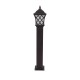 GloboStar® SHELTER 01400 Vintage Φωτιστικό Κολωνάκι Κήπου Μονόφωτο 1 x E27 Καφέ Μεταλλικό Πλέγμα L19 x W19 x H100cm GloboStar® SHELTER 01400 Vintage Φωτιστικό Κολωνάκι Κήπου Μονόφωτο 1 x E27 Καφέ Μεταλλικό Πλέγμα L19 x W19 x H100cm
