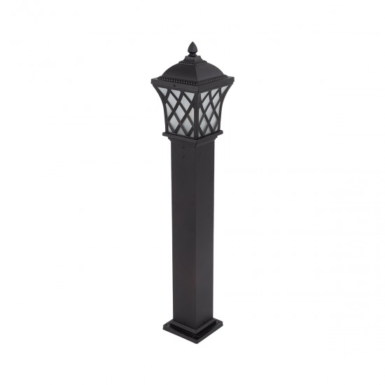 GloboStar® SHELTER 01400 Vintage Φωτιστικό Κολωνάκι Κήπου Μονόφωτο 1 x E27 Καφέ Μεταλλικό Πλέγμα L19 x W19 x H100cm GloboStar® SHELTER 01400 Vintage Φωτιστικό Κολωνάκι Κήπου Μονόφωτο 1 x E27 Καφέ Μεταλλικό Πλέγμα L19 x W19 x H100cm