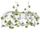 GLOBOSTAR® NEST 01403 Vintage Κρεμαστό Φωτιστικό Οροφής με Ντουί 4 x E27 AC 220-240V IP20 - Λευκό & Πράσινο - Μ103 x Π34 x Υ36.5cm GLOBOSTAR® NEST 01403 Vintage Κρεμαστό Φωτιστικό Οροφής με Ντουί 4 x E27 AC 220-240V IP20 - Λευκό & Πράσινο - Μ103 x Π34 x Υ36.5cm