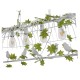 GLOBOSTAR® NEST 01403 Vintage Κρεμαστό Φωτιστικό Οροφής με Ντουί 4 x E27 AC 220-240V IP20 - Λευκό & Πράσινο - Μ103 x Π34 x Υ36.5cm GLOBOSTAR® NEST 01403 Vintage Κρεμαστό Φωτιστικό Οροφής με Ντουί 4 x E27 AC 220-240V IP20 - Λευκό & Πράσινο - Μ103 x Π34 x Υ36.5cm