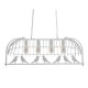 GLOBOSTAR® NEST 01403 Vintage Κρεμαστό Φωτιστικό Οροφής με Ντουί 4 x E27 AC 220-240V IP20 - Λευκό & Πράσινο - Μ103 x Π34 x Υ36.5cm GLOBOSTAR® NEST 01403 Vintage Κρεμαστό Φωτιστικό Οροφής με Ντουί 4 x E27 AC 220-240V IP20 - Λευκό & Πράσινο - Μ103 x Π34 x Υ36.5cm