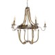 GLOBOSTAR® VICTORIAN 01404 Vintage Κρεμαστό Φωτιστικό Οροφής με Ντουί 6 x E14 AC 220-240V IP20 - Χάλκινο Εφέ Σκουριάς & Μπεζ - Μ85 x Π85 x Υ85cm GLOBOSTAR® VICTORIAN 01404 Vintage Κρεμαστό Φωτιστικό Οροφής με Ντουί 6 x E14 AC 220-240V IP20 - Χάλκινο Εφέ Σκουριάς & Μπεζ - Μ85 x Π85 x Υ85cm