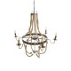 GLOBOSTAR® VICTORIAN 01404 Vintage Κρεμαστό Φωτιστικό Οροφής με Ντουί 6 x E14 AC 220-240V IP20 - Χάλκινο Εφέ Σκουριάς & Μπεζ - Μ85 x Π85 x Υ85cm GLOBOSTAR® VICTORIAN 01404 Vintage Κρεμαστό Φωτιστικό Οροφής με Ντουί 6 x E14 AC 220-240V IP20 - Χάλκινο Εφέ Σκουριάς & Μπεζ - Μ85 x Π85 x Υ85cm